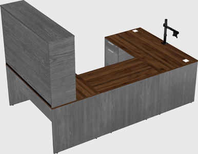 U-shaped desk