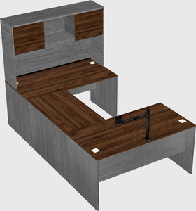 U-shaped desk