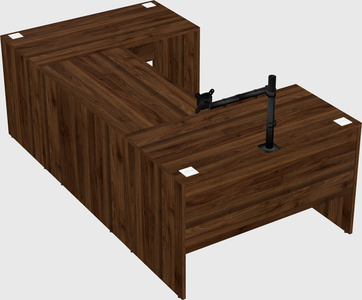 U-shaped desk
