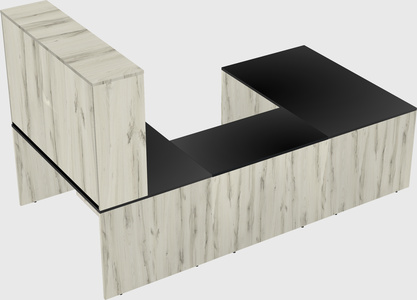 U-shaped desk