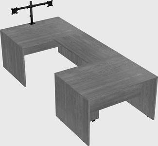 U-shaped desk