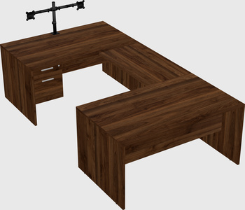 U-shaped desk