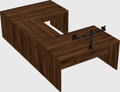 U-shaped desk