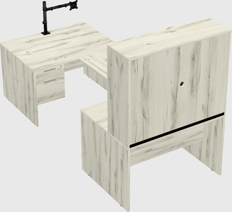 U-shaped desk