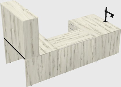 U-shaped desk