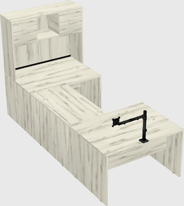 U-shaped desk