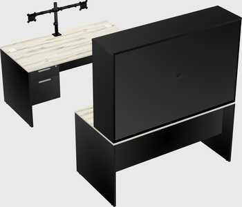 U-shaped desk