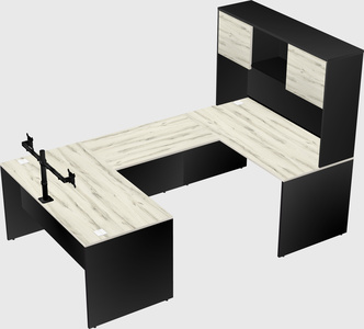 U-shaped desk