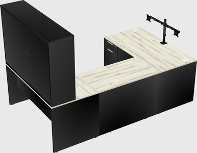 U-shaped desk