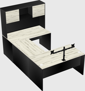 U-shaped desk