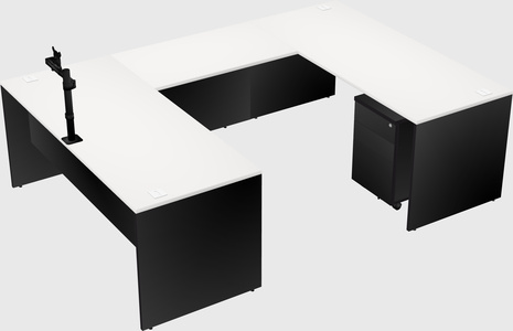 U-shaped desk