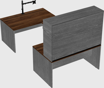 U-shaped desk