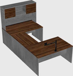 U-shaped desk