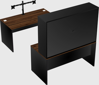 U-shaped desk
