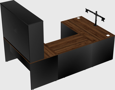 U-shaped desk