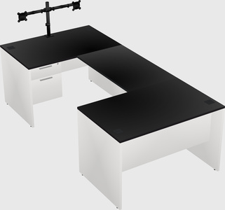 U-shaped desk