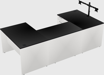 U-shaped desk