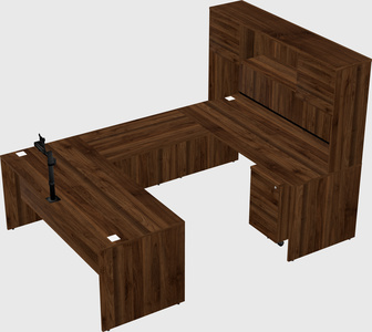 U-shaped desk