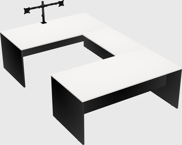 U-shaped desk