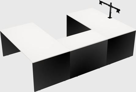 U-shaped desk