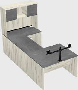U-shaped desk
