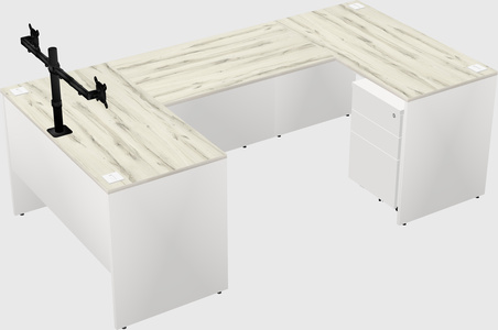 U-shaped desk