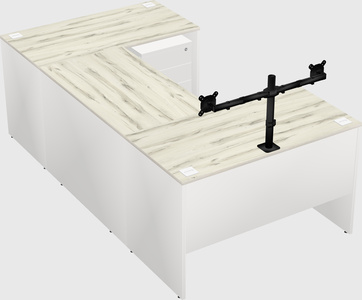 U-shaped desk