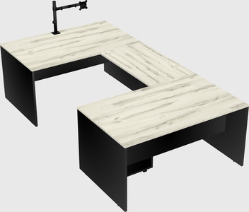 U-shaped desk