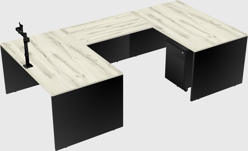 U-shaped desk