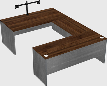 U-shaped desk