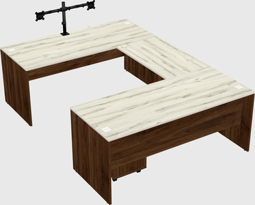 U-shaped desk
