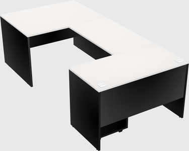 U-shaped desk