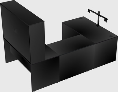 U-shaped desk