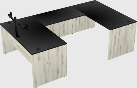 U-shaped desk