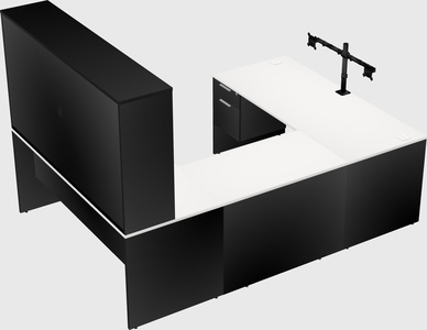 U-shaped desk