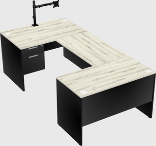 U-shaped desk