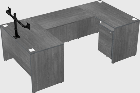 U-shaped desk