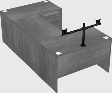 U-shaped desk