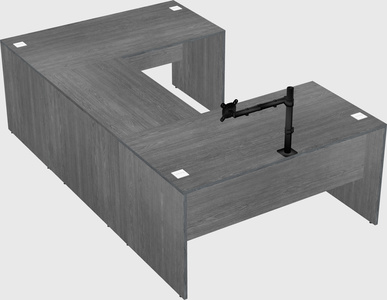U-shaped desk