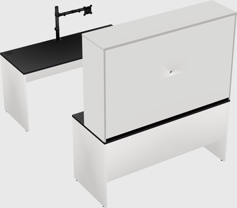 U-shaped desk