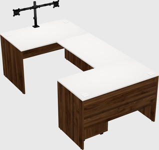 U-shaped desk