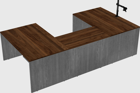 U-shaped desk