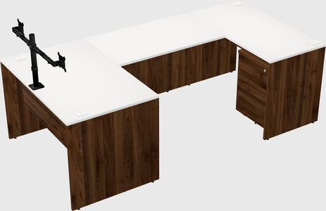 U-shaped desk