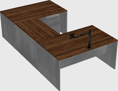 U-shaped desk