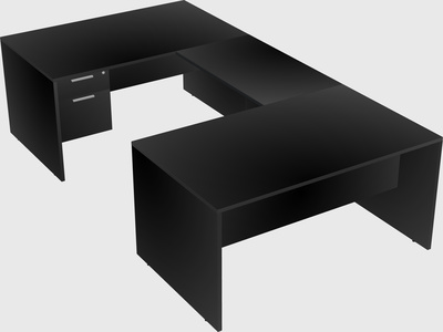 U-shaped desk