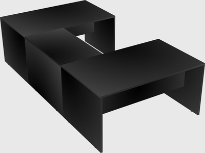 U-shaped desk