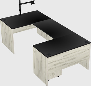 U-shaped desk
