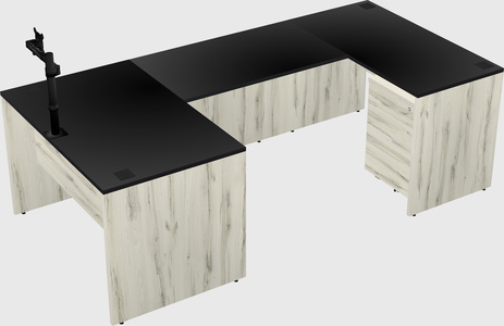 U-shaped desk