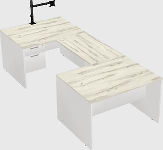 U-shaped desk