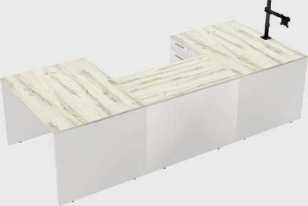 U-shaped desk